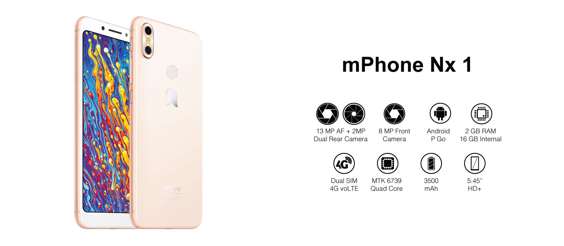 mPhone NX 1 | Android P Go | 4G Network
