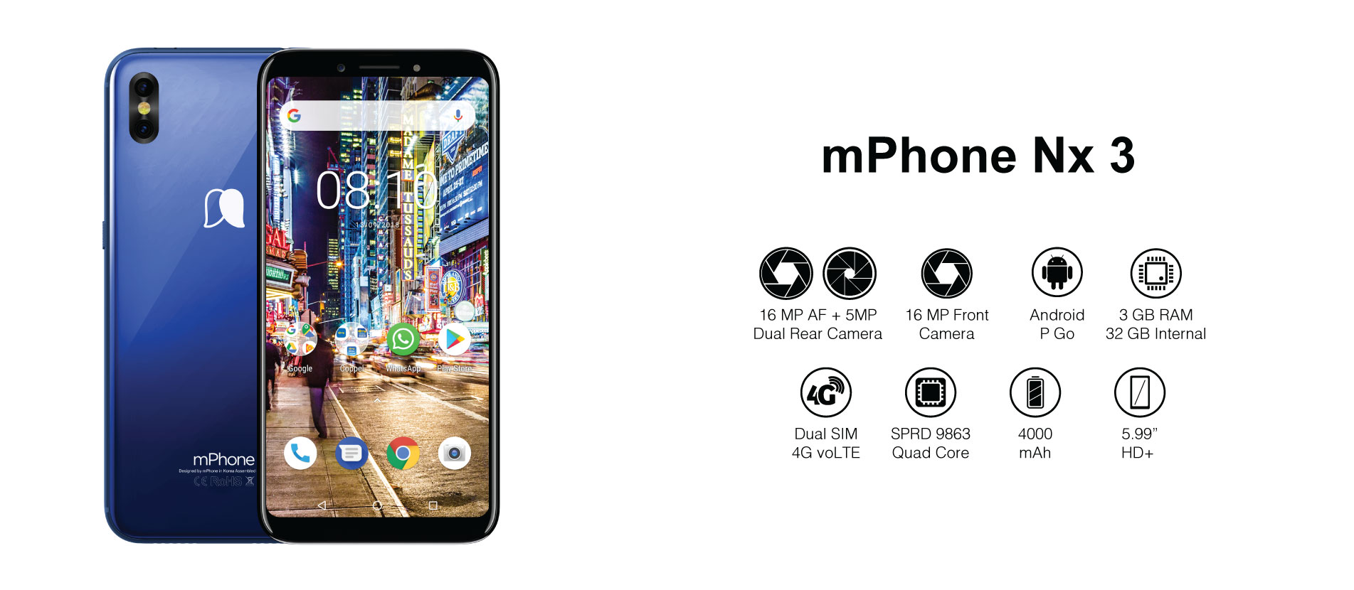 Buy mPhone NX 3 Smartphone at Best Price | mPhone Electronics