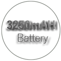 Rounded 3250 mAH Battery Image