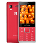 Red Color Metal Coding Feature Phone - mPhone 380