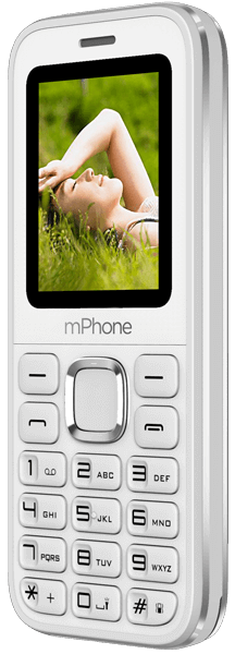 mPhone180 White Color | Smart Mobile Phones
