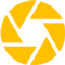 Yellow Color shutter logo